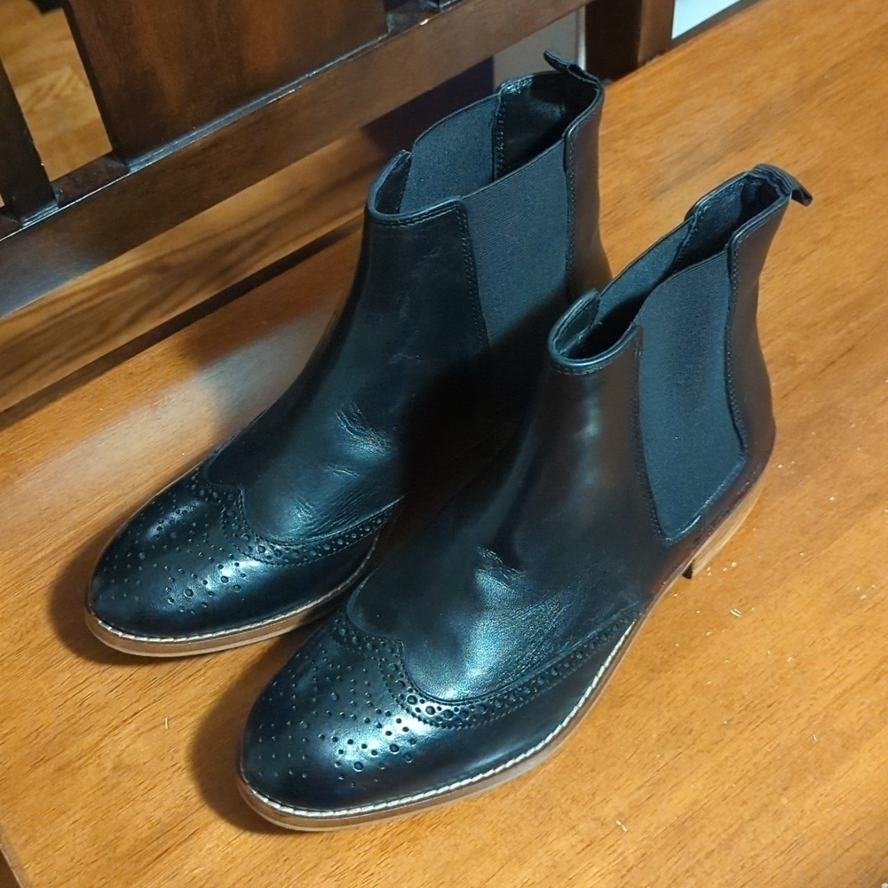 Dune London Black Western Calf Boots Women's US 10.5 EU 41